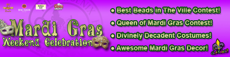 Mardi Gras Weekend Celebration Banner